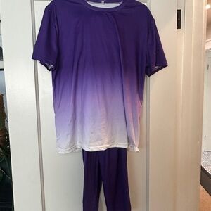 Purple Ombre track suit set